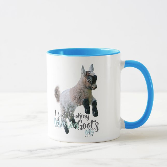 Mug GOAT LOVE | Je viens de freaking LOVE Baby Chèvres (Droite)