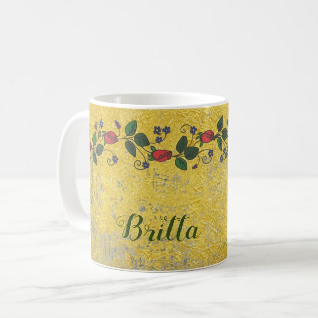 Mug Gobelet doré (Devant gauche)