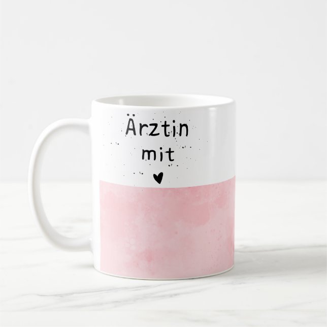 Mug Gobelet pour médecins avec coeur (Gauche)