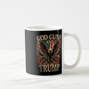 Mug God Guns Et Trump 2e Amendement Flag Eagle