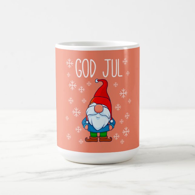 Mug God Jul, Swedish Tomte Gnome, Merry Scandinave (Centre)
