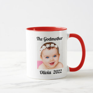 Mug Godmère de Godgirl Photo personnalisée Nom M