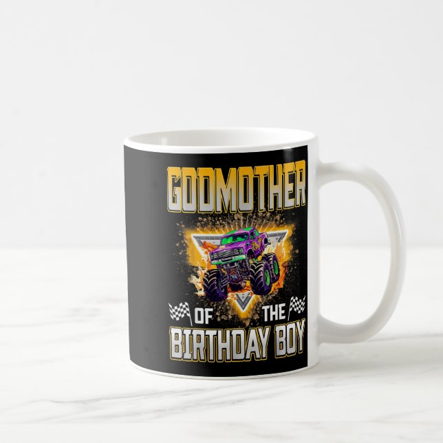 Mug Godmother Of The Birthday Boy Monster Truck Birthd (Droite)
