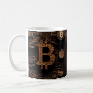 Mug Gold Bitcoin Logo