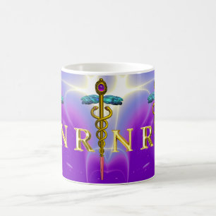 Mug GOLD CADUCEUS SYMBOLE INFIRMIÈRE ENREGISTRÉ Purple