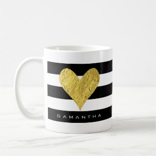 Mug Gold Foil Heart