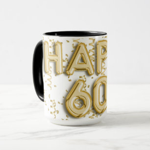 Mug Gold Happy 60e anniversaire