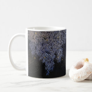 Mug Gold Ripples Leafs cuites Bleu Petit déjeuner comp