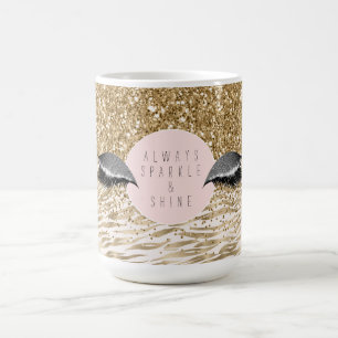 Mug Gold Zebra Imprimer des yeux brillants