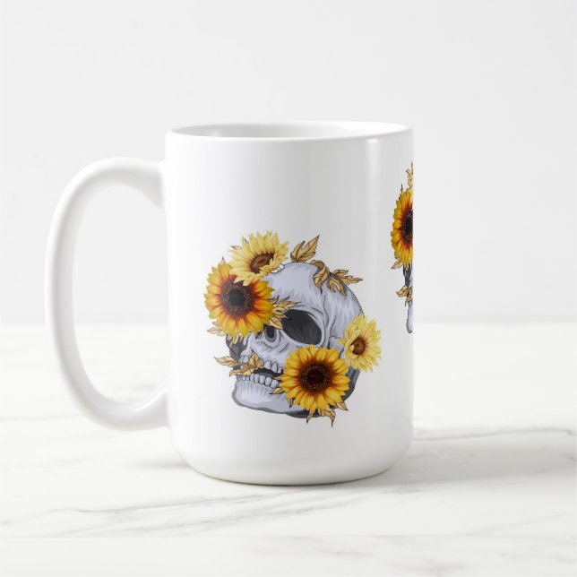 MUG GOLDEN BLOOM SKULL (Gauche)