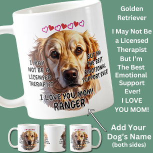 Mug Golden Retriever, Ajouter le nom du chien, modifie