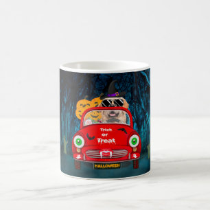 Mug Golden Retriever Chien voiture voiture effrayant H
