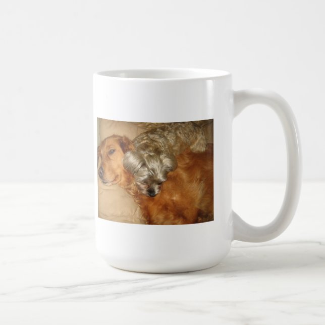 Mug Golden retriever et Maltipoo - meilleurs amis (Droite)