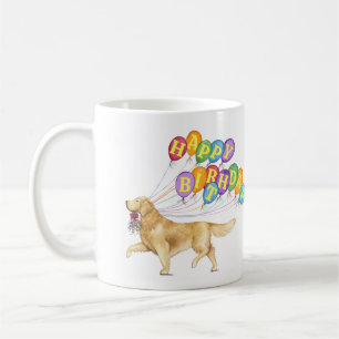 Mug Golden Retriever Joyeux anniversaire