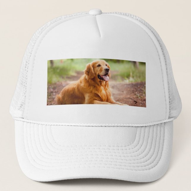 Mug Golden Retriever Love – Cute Pet Owner Gift  Trucker Hat (Front)