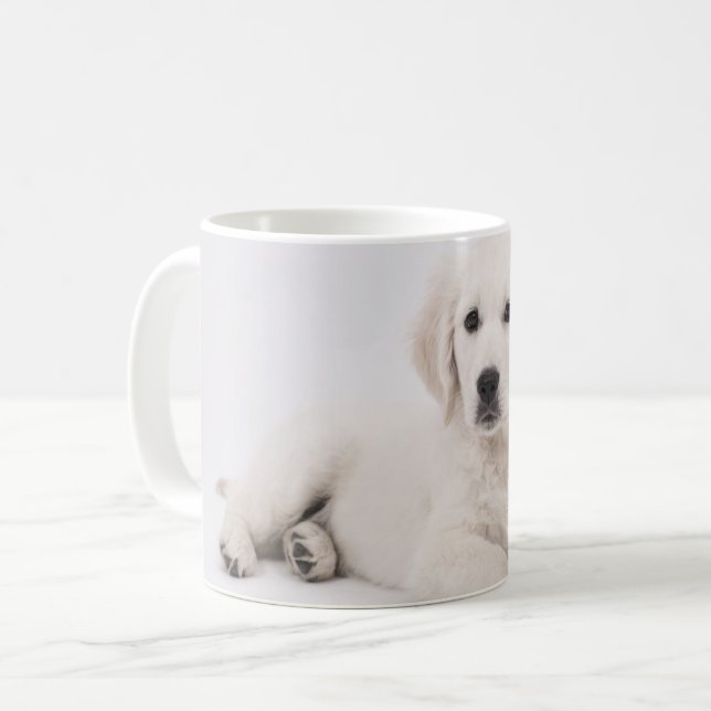 Mug Golden Retriever Puppy Photo (Devant gauche)