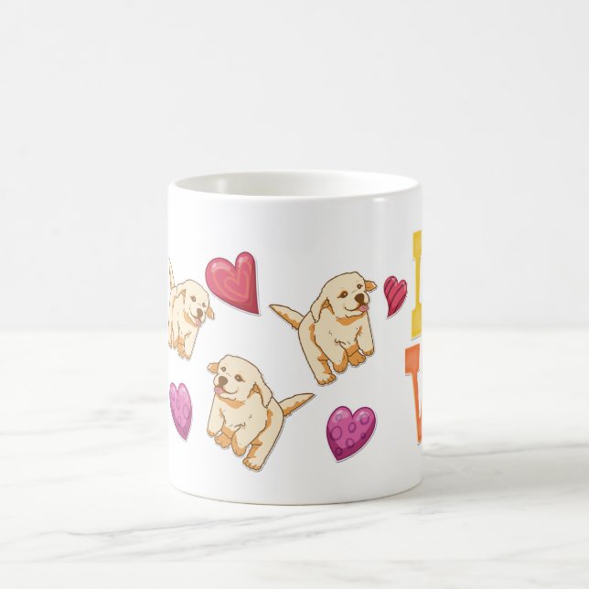 Mug Golden Retriever Valentine's Day Amoureux des chie (Centre)