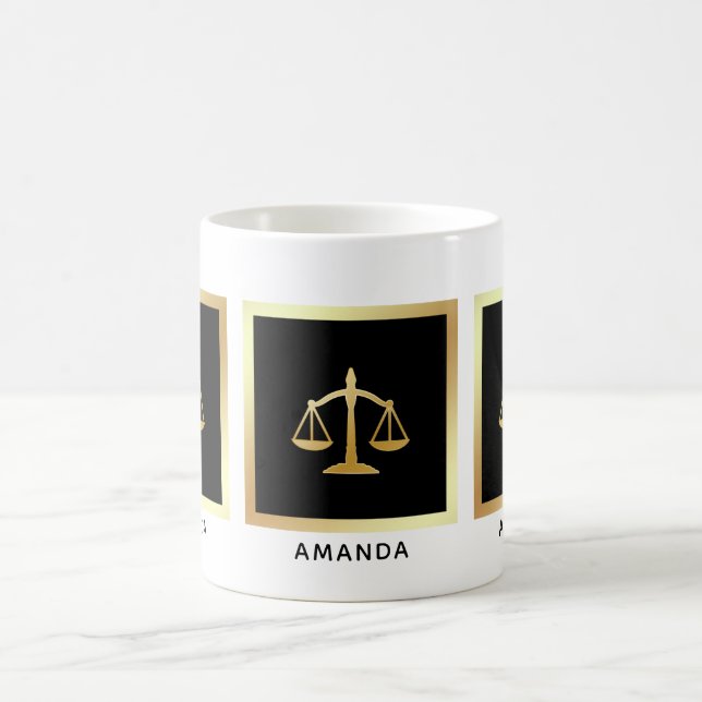Mug Golden Scales of Justice Law Theme (Centre)
