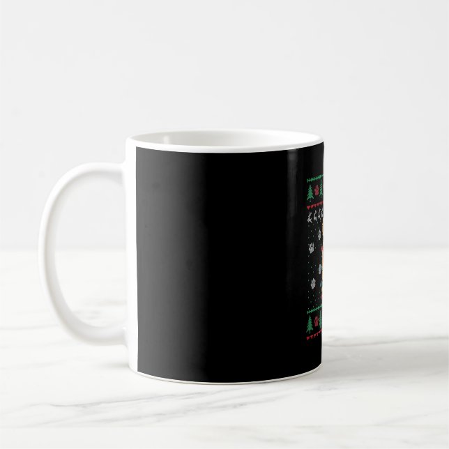 Mug Goldendoodle Noël laid Sweater Funny Chien Amour (Gauche)