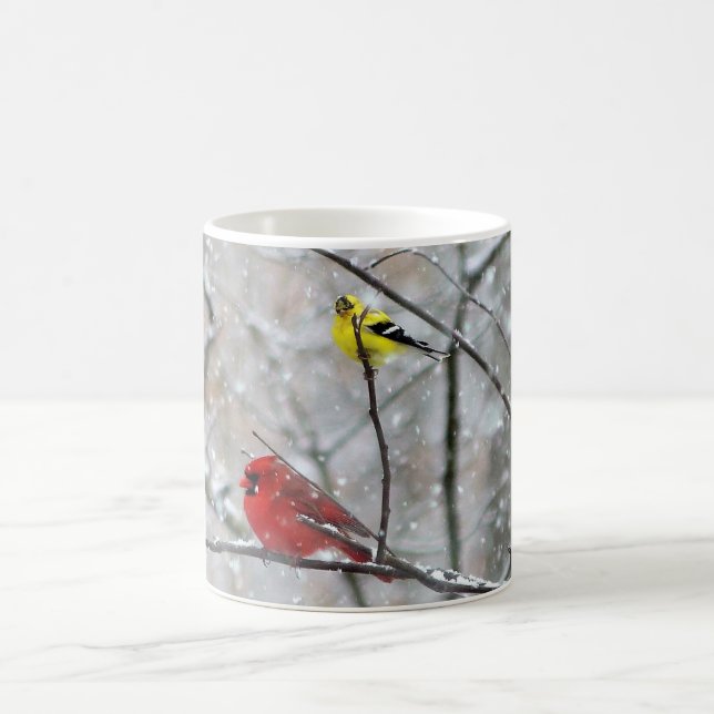 Mug Goldfinch Et Cardinal (Centre)