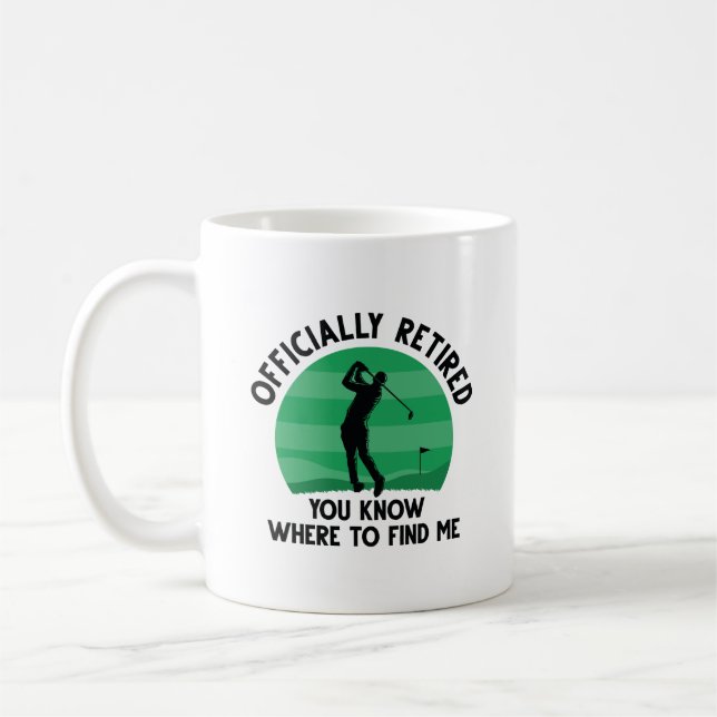 Mug Golf à la retraite officielle (Gauche)