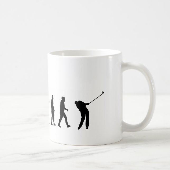 Mug Golf de l'évolution EVO06, golfeur (Droite)