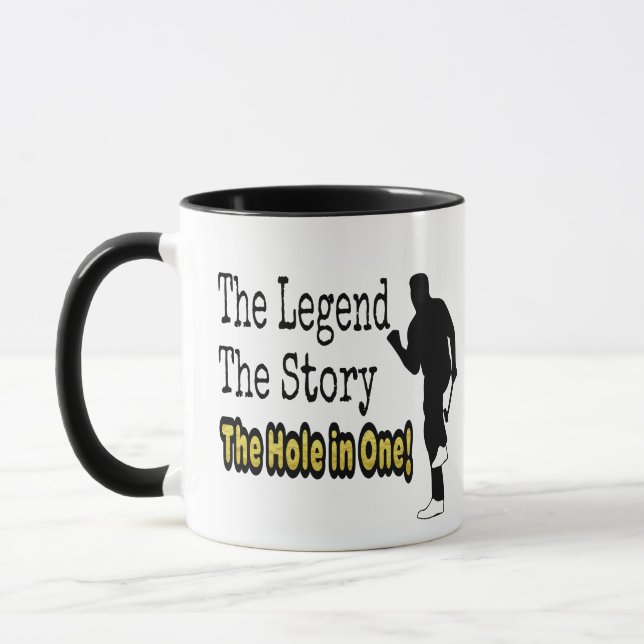 Mug Golf drôle la légende l'histoire le trou dans un (Gauche)