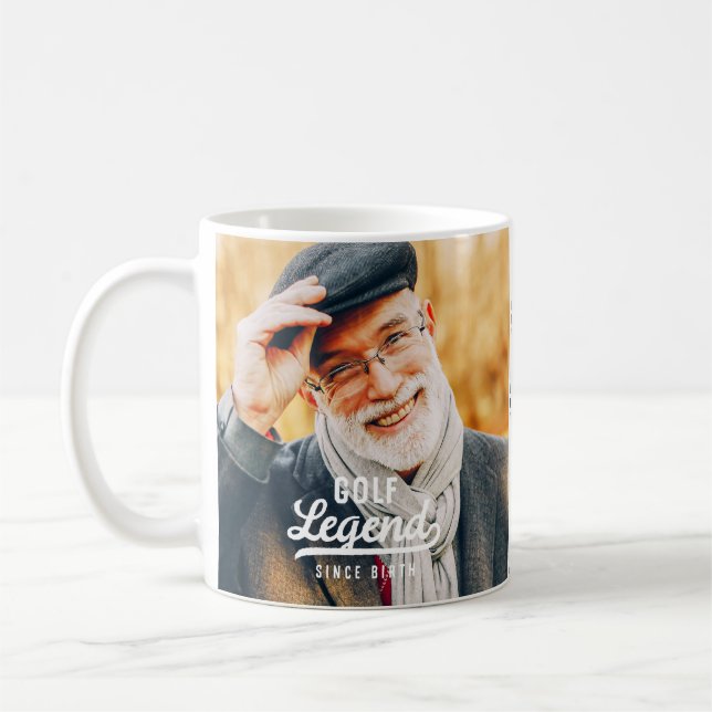 Mug Golf Légende depuis la naissance Amusante Moderne  (Gauche)