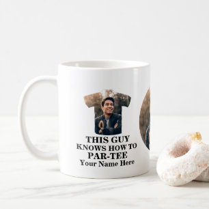 Mug Golf T-shirt en forme de photo gars sait comment p
