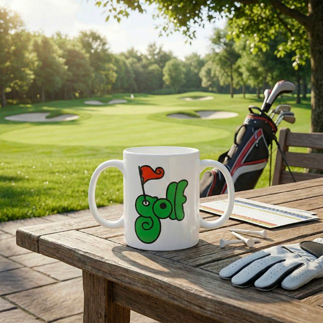 Mug Golf Wang Vert Vibrant et Rouge (Créateur téléchargé)