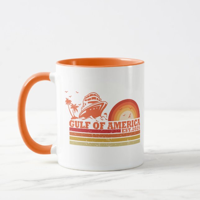 Mug Golfe d'Amérique patriotique vintage-américaine (Gauche)