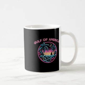 Mug Golfe des États-Unis Coucher de soleil rose Rétro 