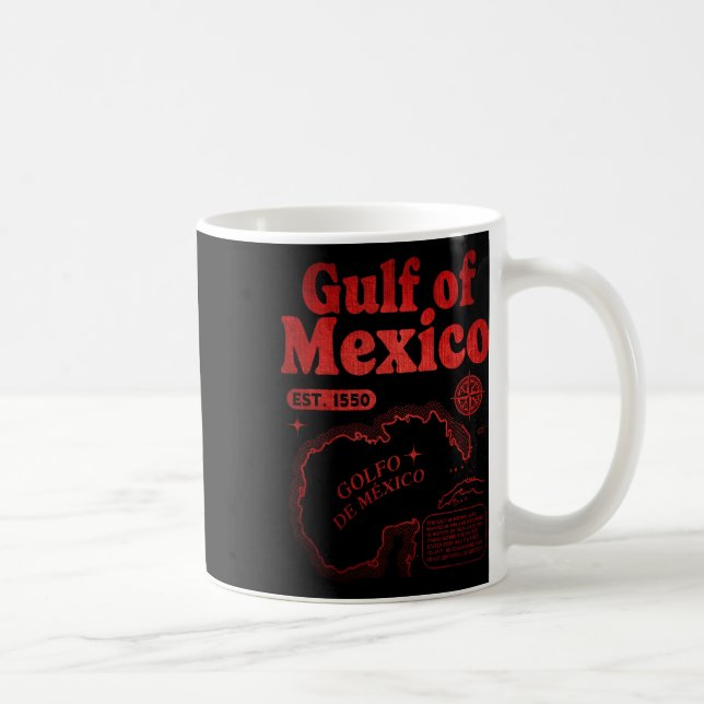 Mug Golfe Du Mexique Rétro Depuis 1550 Golfe Historiqu (Droite)