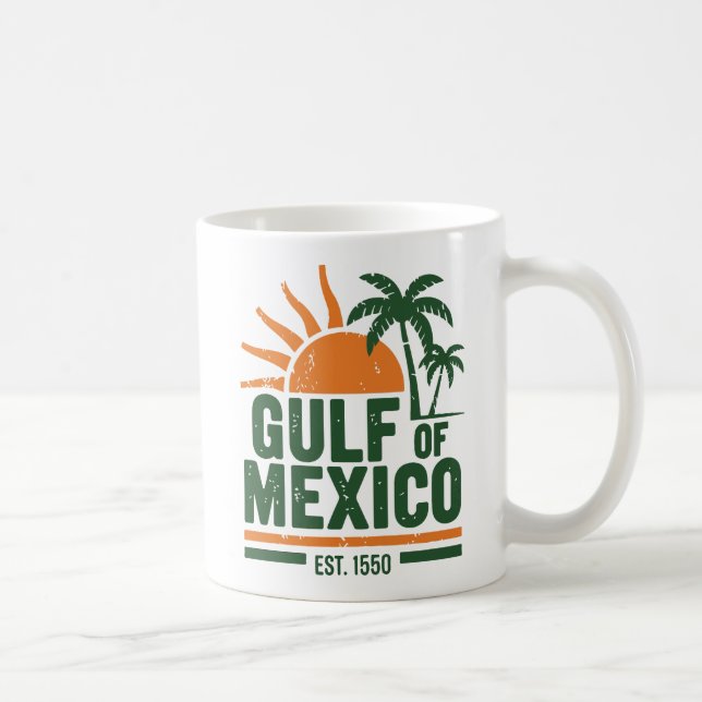 Mug Golfe du Mexique Retro Voyage Souvenir (Droite)