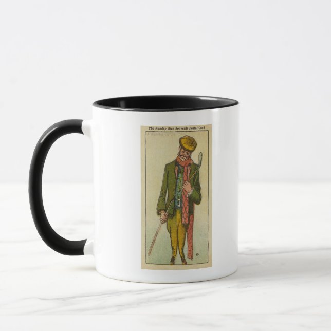 Mug Golfer qui a eu une catastrophe sur les liens (Gauche)