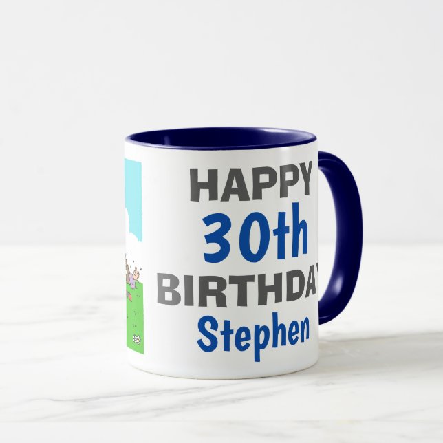 Mug Golfeur avec un Tee-Off infructueux (Devant droit)