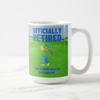 Mug Golfeur Retraité Vous Savez Où Me Trouver