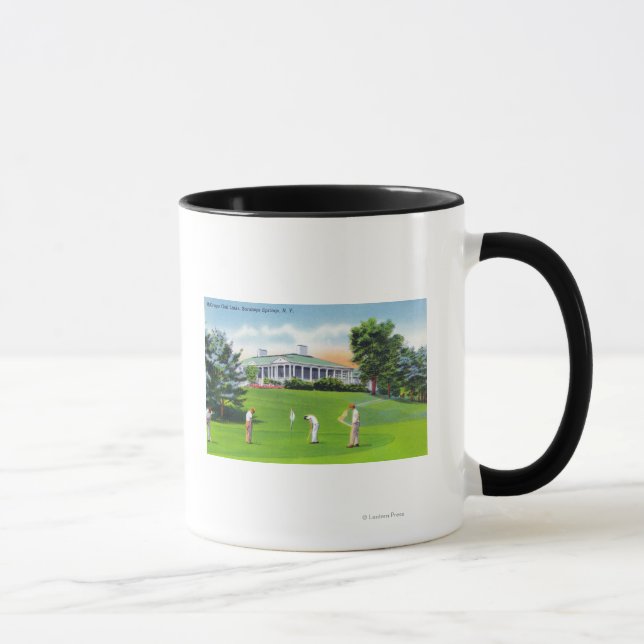 Mug Golfeurs sur McGregor Golf Links Scène (Droite)
