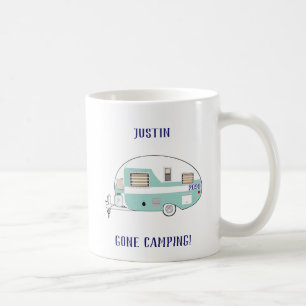 Mug Gone Camping RV Trailer Camper Coffee Cups