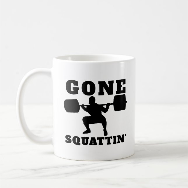 Mug Gone squattin's drôle fitness (Gauche)