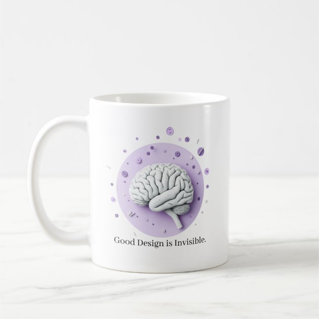 Mug Good Design Is Invisible (Gauche)