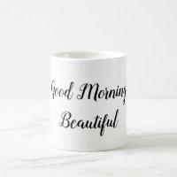 Good Morning Belle typographie Love Citation