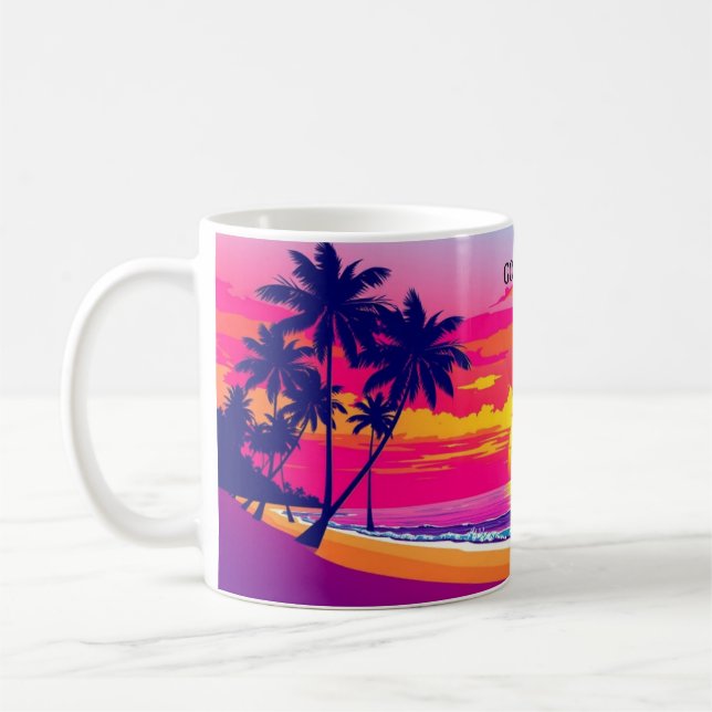 Mug Good Morning From Paradise Tropical Sunset Wrap (Gauche)