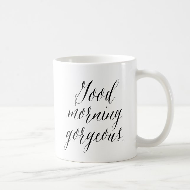 Mug Good Morning Gorgee | Musique de calligraphie mode (Droite)