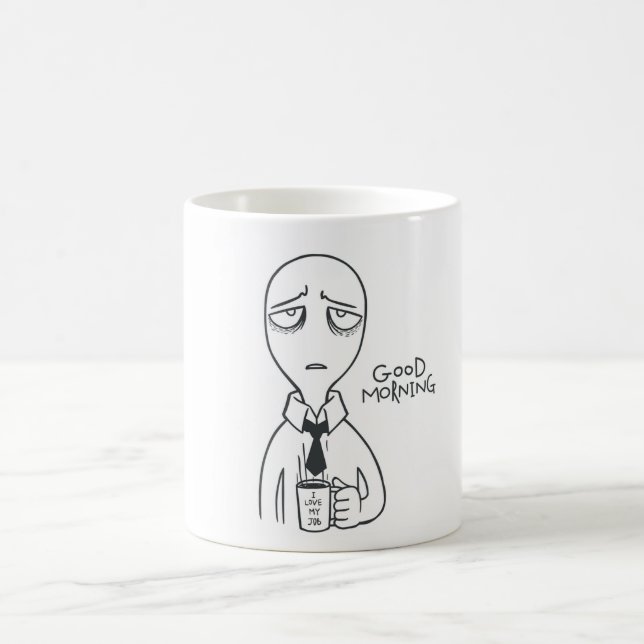 Mug Good Morning - J'aime mon travail (Centre)