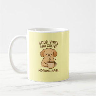Mug Good Vibes & Café - Artwor numérique de marionnett
