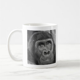 Mug Gorilla sucking fingers MagCup2 指しゃぶりのゴリラマグカップ