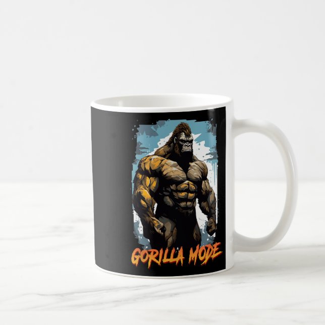Mug Gorilla Workout Tees Gorilla Mode Gym And Bodybuil (Droite)