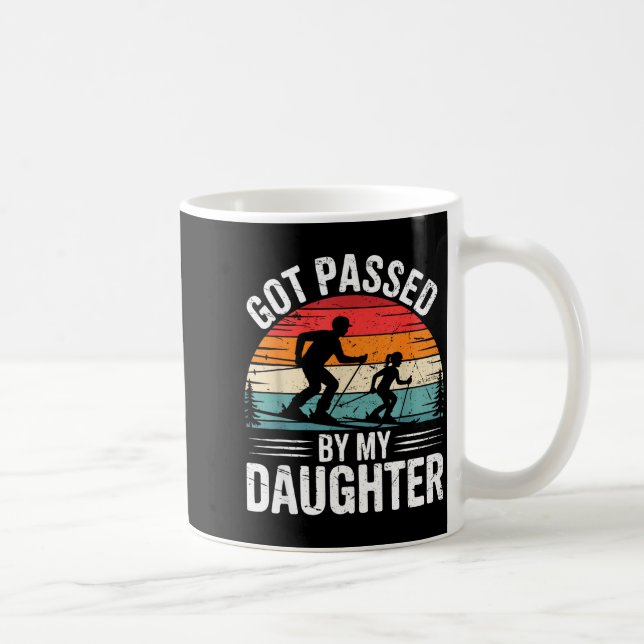 Mug Got Ped By My Daughter Ski Dad Retro Snow Srts Des (Droite)