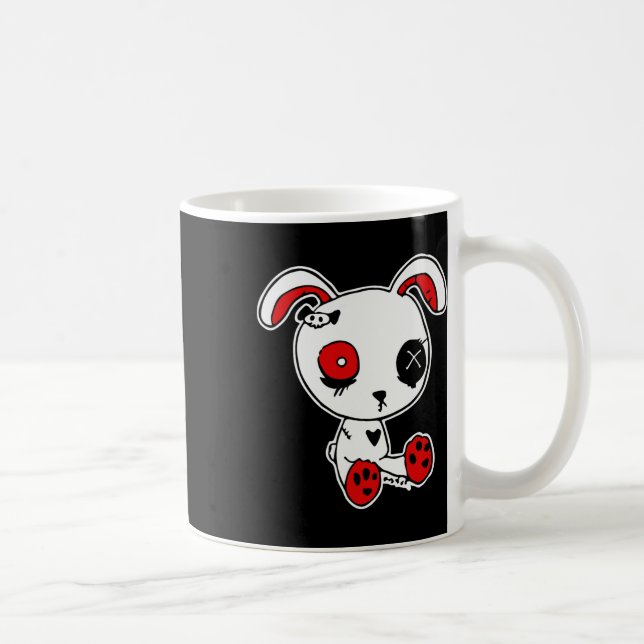 Mug Goth Bunny Lazy Costume d'Halloween Scary Gothique (Droite)